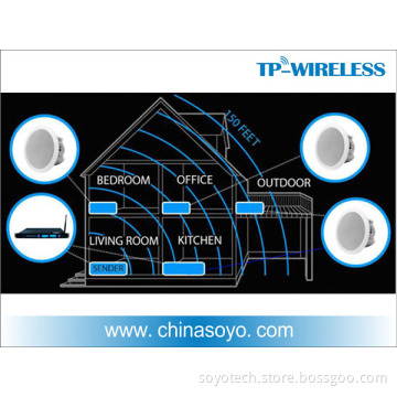 Long Distance Wireless Background Music System Solution (Ceiling Speaker type)